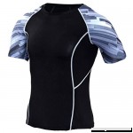 Mens Dri-fit Compression Workouts Shirts Short Sleeve Running Baselayer Tee  B07PXCBSRX